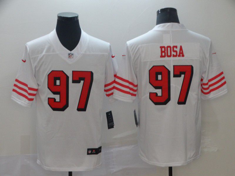 Men San Francisco 49ers 97 Bosa White Nike Vapor Untouchable Limited NFL Jerseys